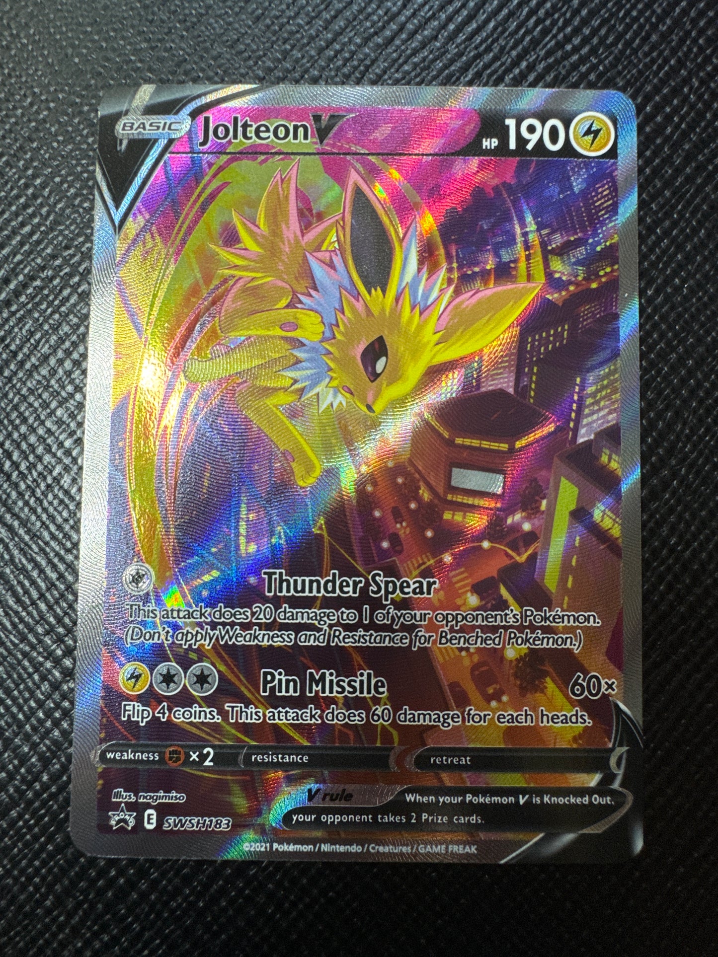 Jolteon V - SWSH183 - SWSH: Sword & Shield Promo Cards